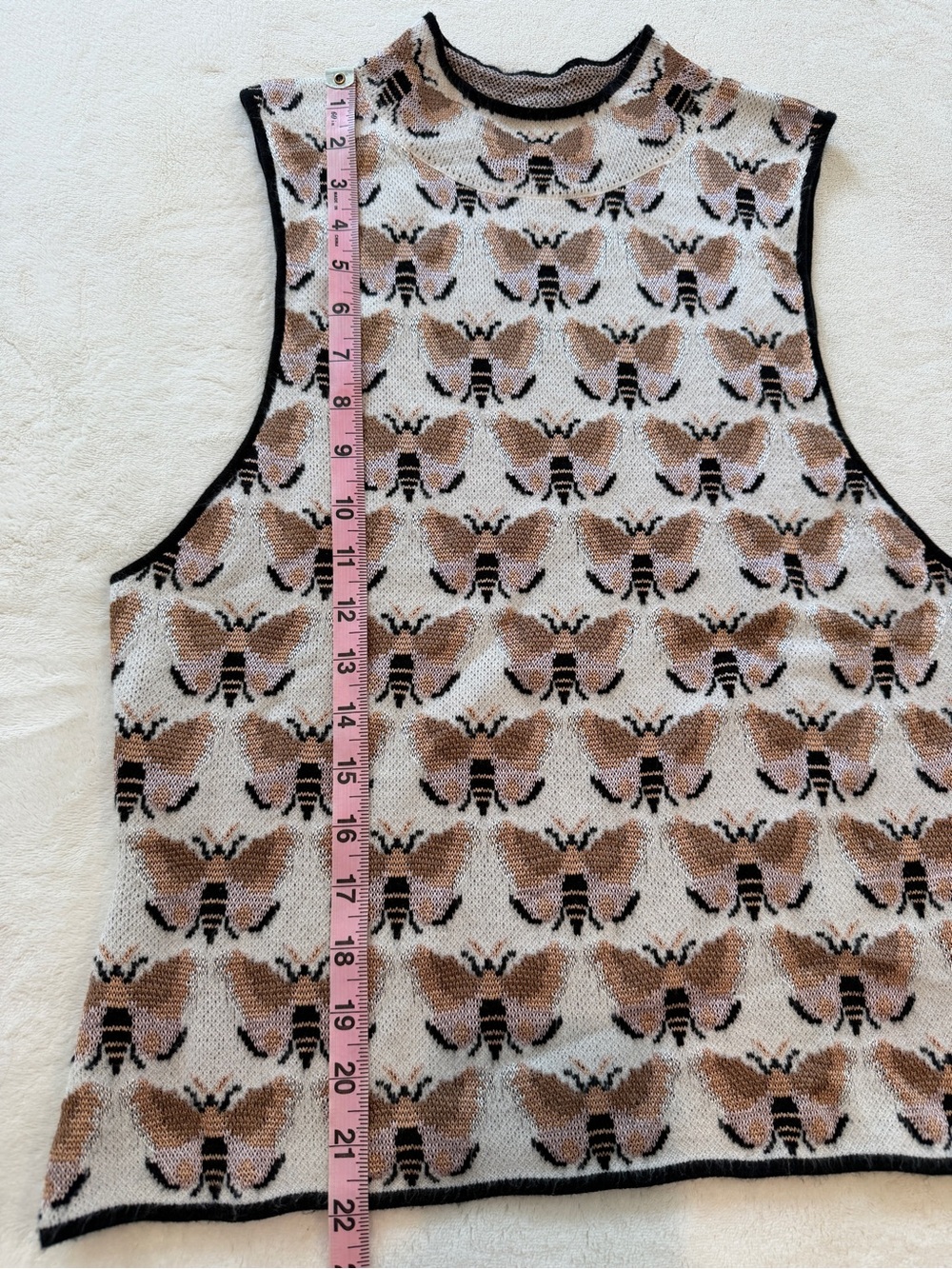 Anthropologie Sarah Gordon Maria Mock Neck Sweater Tank - Picture 8 of 9